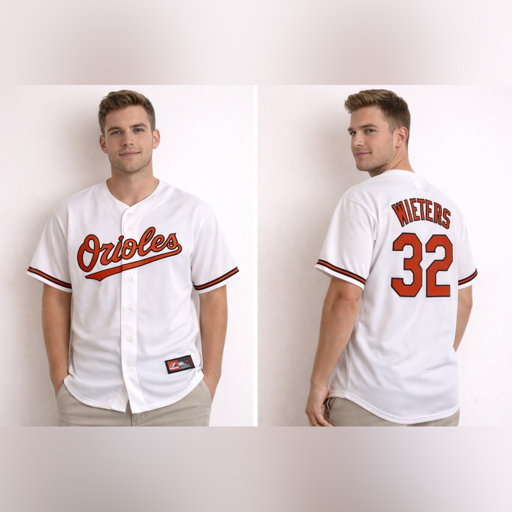 Baltimore Orioles Matt Wieters #32 Majestic MLB Baseball Jersey Men’s Small